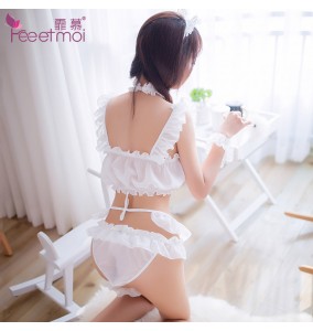 FEE ET MOI Cosplay Sexy Cute Animals Girl Costume (White)